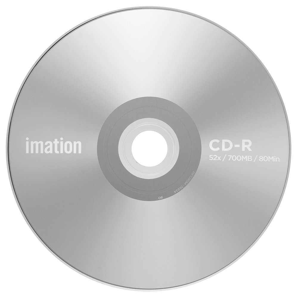 50 Pack Imation CD-R 52X 700MB/80Min Branded Logo Blank Media